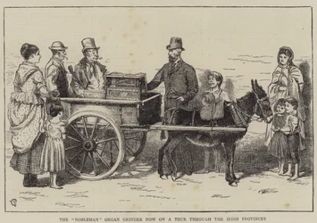 The Nobleman Organ Grinder now on a Tour through the Irish Provinces
